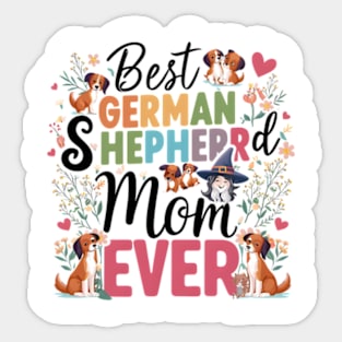 Best German Shepherd Mom Ever Funny Pet Dog Sticker